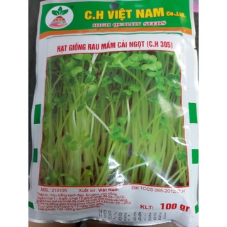 hạt giống rau mầm cải ngọt 100gr