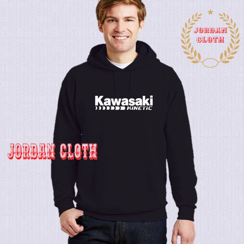 Áo Khoác Hoodie In Chữ Kawasaki Kinetic Ninja Cá Tính