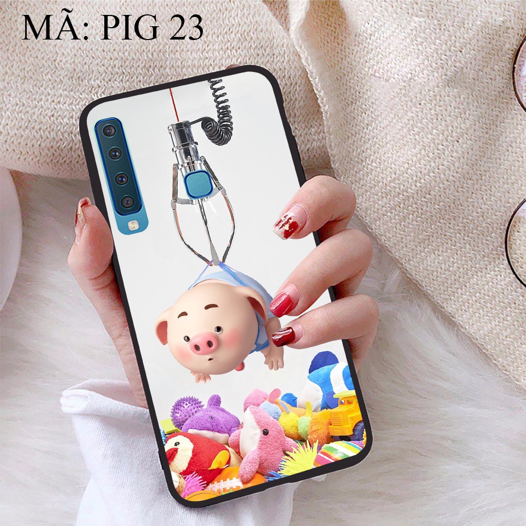 Ốp lưng Samsung A9 2018 viền dẻo TPU BST Heo Con