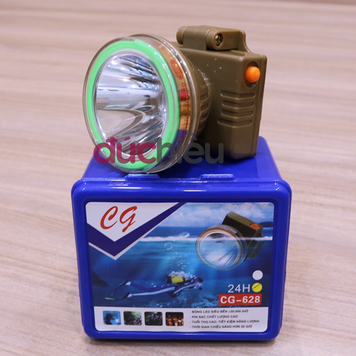 Đèn pin đội đầu siêu sáng dành cho thợ lặn  | Đức Hiếu Shop