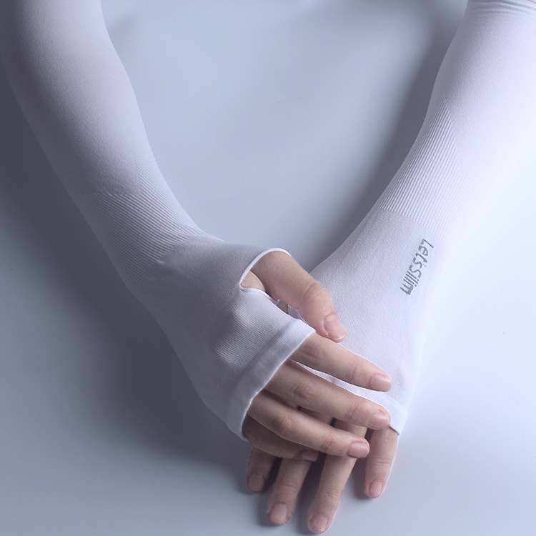 Găng tay chống nắng vải thun co giãn xỏ ngón Slim Aquax thấm hút mồ hôi nhiều màu Arrowshop