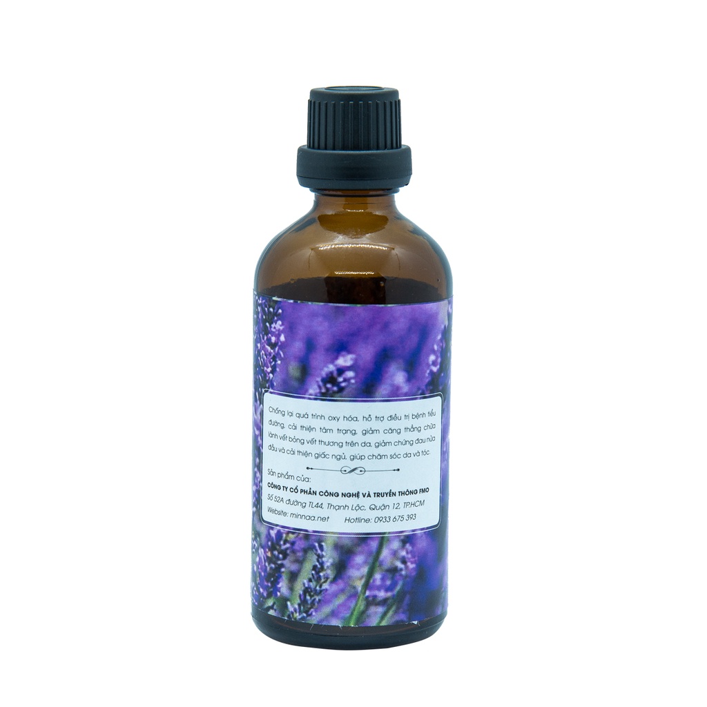 Tinh dầu hoa oải hương Minnaa chai lớn 100ml có kiểm định chất lượng