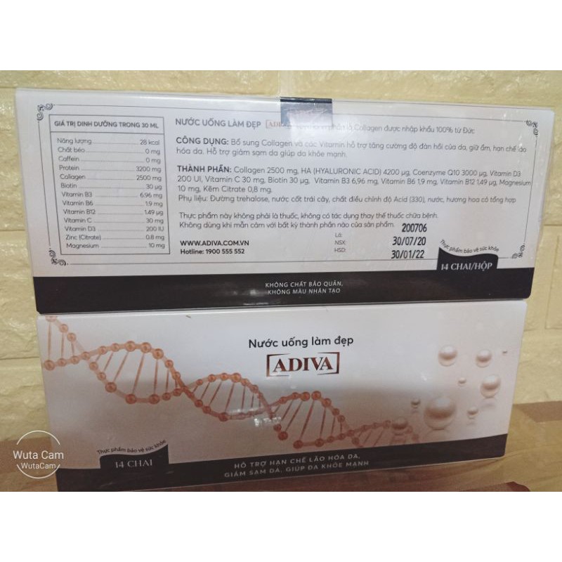 Combo 3 hộp Collagen Adiva 14 lọ/hộp