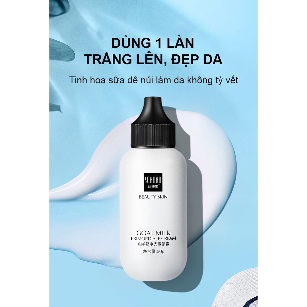 ❤️ Kem Nền Chiết Xuất Sữa Dê Senana Beauty Skin Goat Milk Primordiale Cream 50ml ❤️-W106-D7T2