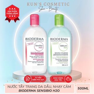 Nước Tẩy Trang Bioderma 500ml Chính Hãng Dành Cho Da Dầu và Da Nhạy Cảm