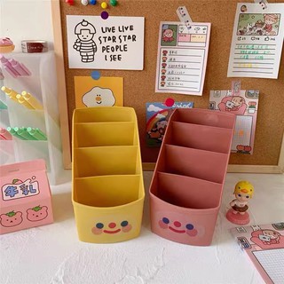 Set 2 Hộp Đựng Văn Phòng Phẩm , Đựng Bút 4 Ngăn TONGKHOCHITUE Giao Màu Ngẫu Nhiên