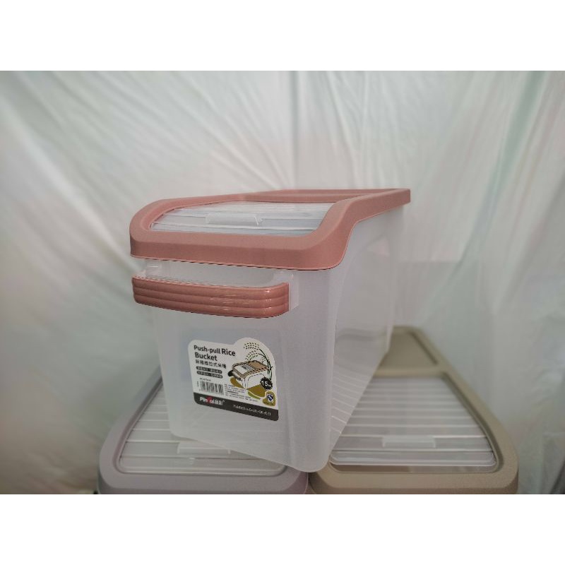 Thùng nhựa đựng gạo thông minh 10kg đa năng đựng ngũ cốc có bánh xe,thùng đựng gạo 15kg