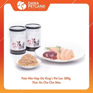 Pate Hỗn Hợp Gà King’s Pet Lon 380g Thức Ăn Cho Chó Mèo