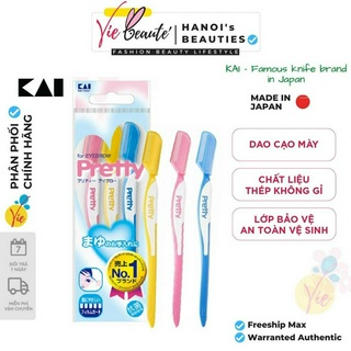 Set 3 dao cạo lông mày kai pretty cao cấp nhật bản