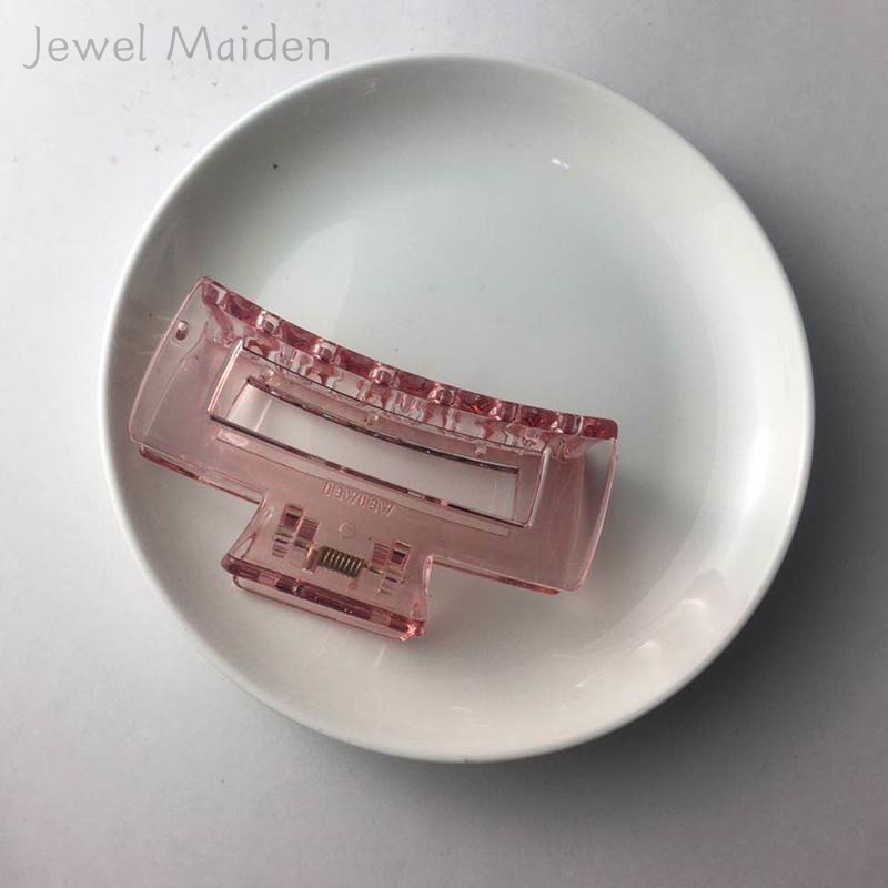 Kẹp gắp đồ ăn hình vuông bằng nhựa trong suốt thời trang