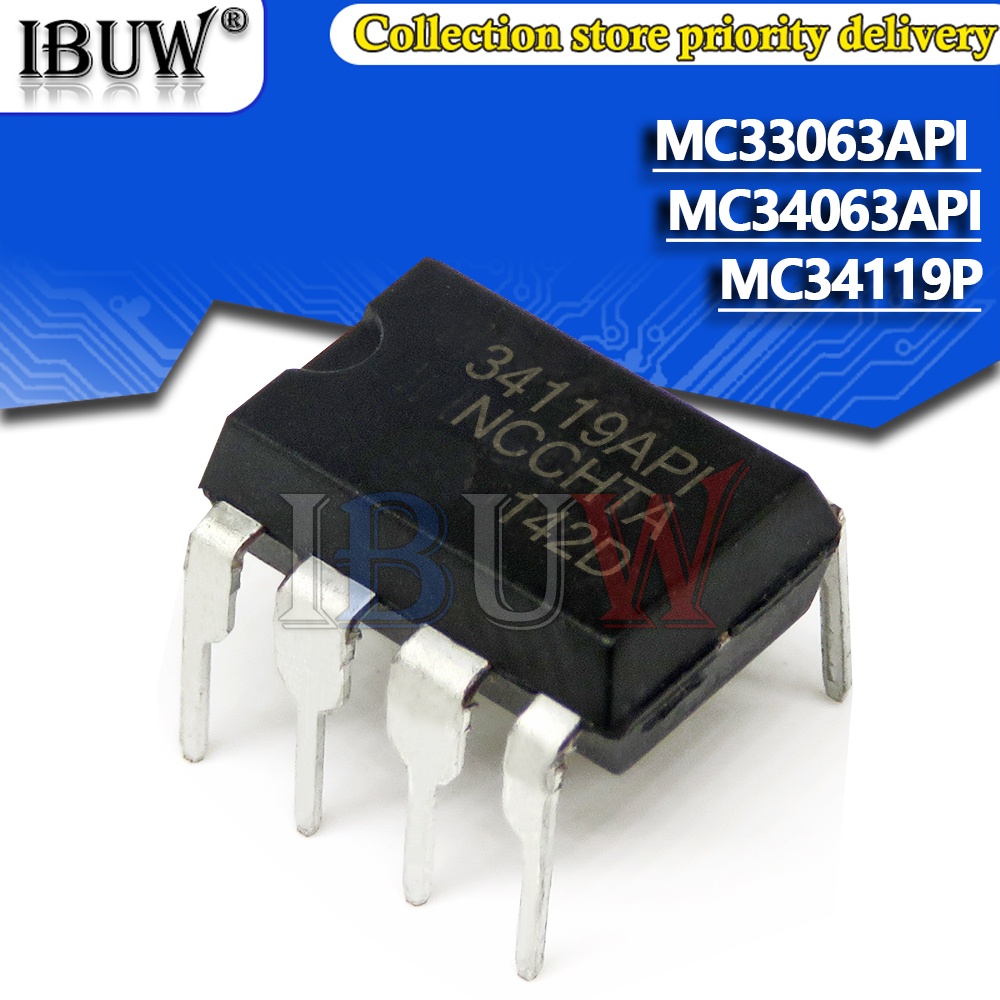 Bộ 10 Chip MC33063API MC34063API MC34119P MC33063 MC34063 MC34119 33063API 34063API 34119P Cho Máy Tính Bảng