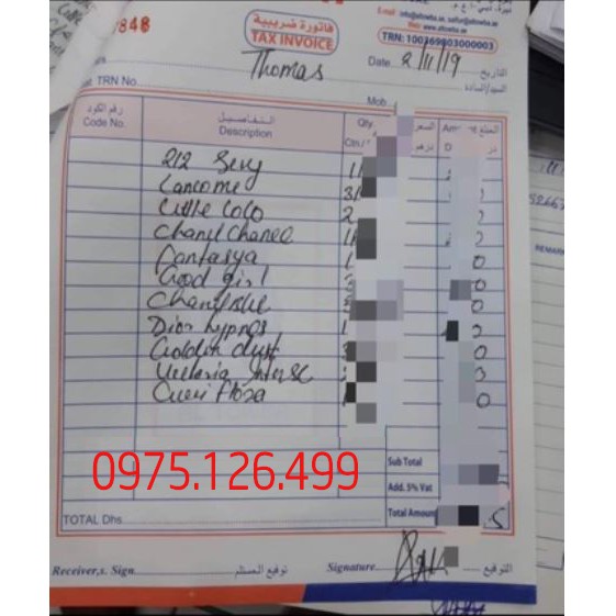 SET 5 CHAI TINH DẦU NƯỚC HOA DUBAI