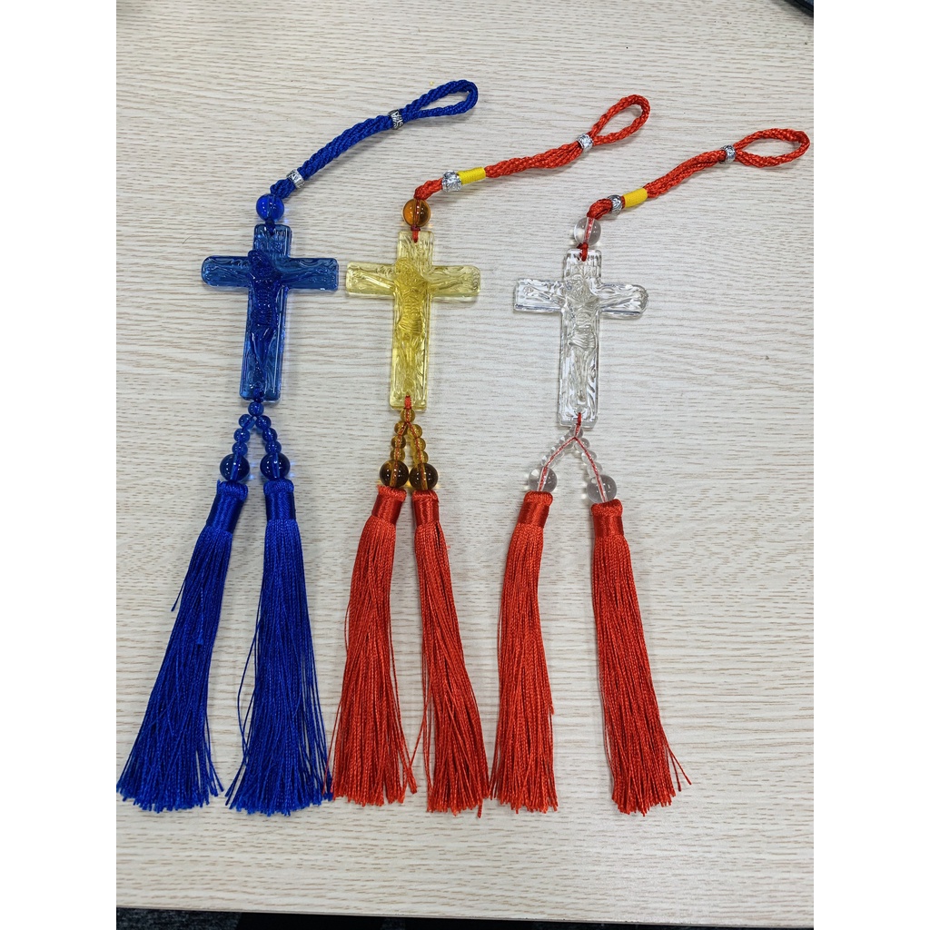 Thánh giá treo gương xe ô tô treo gương trang trí ô tô đem lại bình an