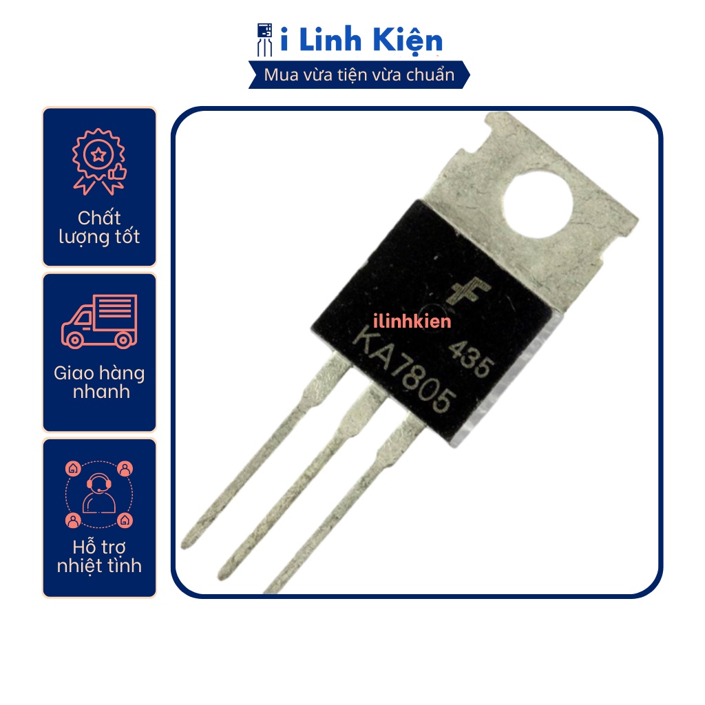 KA7805 ổn áp 1.5A 5V TO-220 chính hãng Fairchild