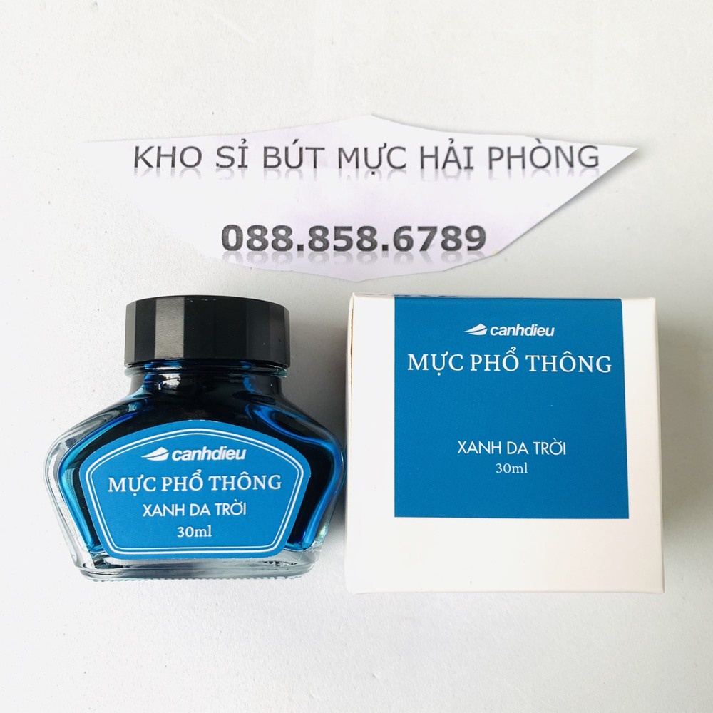 Mực Phổ thông cánh diều 30ml mầu mực đẹp không cặn, khô nhanh