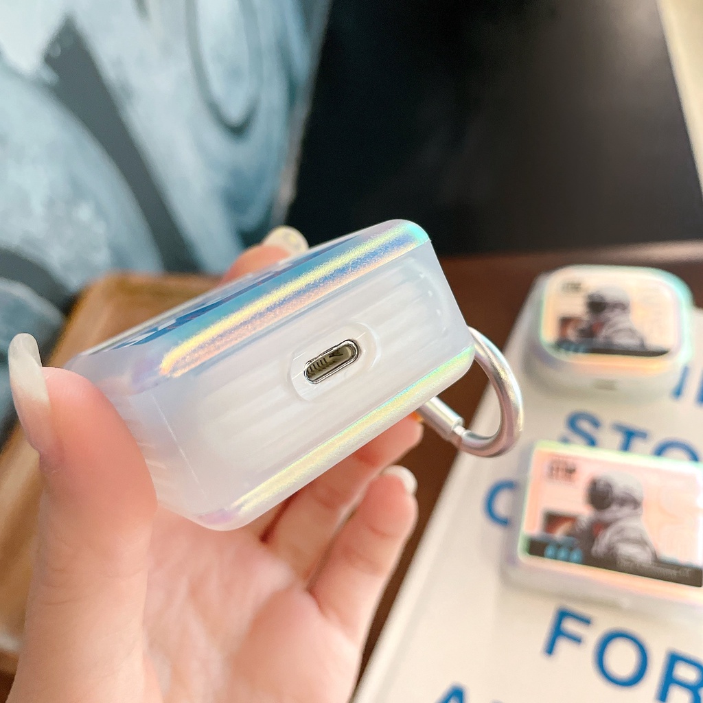 NASA Vỏ Bảo Vệ Hộp Sạc Tai Nghe AirPods3gen 2021 AirPods3 AirPodsPro Airpods2 Ốp