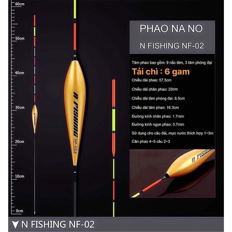 Phao câu đài, phao câu trắm đen, chép - Phao săn hàng tăm to