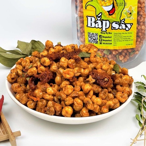 Bắp Rim Sấy Khô Bò Sợi Lá Chanh Shop Mẹ Beo