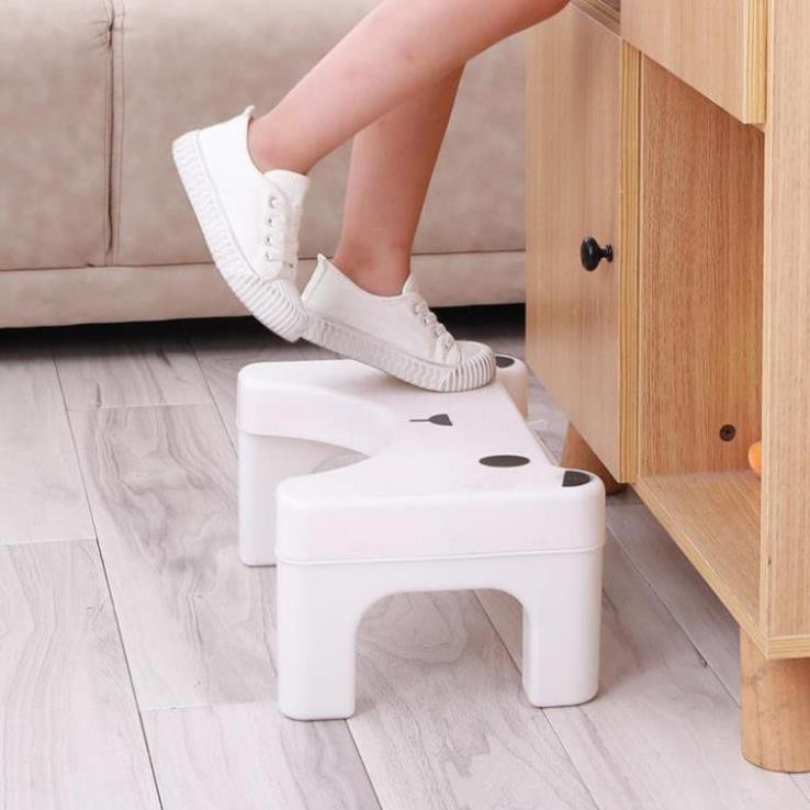 Dày bồn cầu bệ để chân chống trượt ngồi xổm tạo tác nhà vệ sinh dành cho người lớn xí bệt nhựa phân < ..