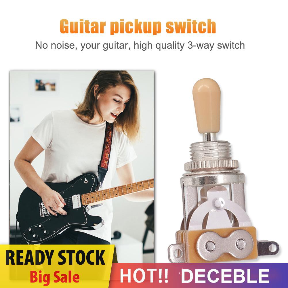 Deceble 3 Way Guitar Selector Pickup Toggle Switch with Tip Cap for Guitarra Parts