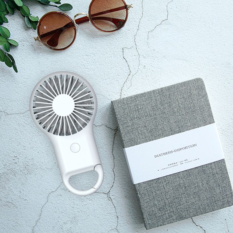 Quạt Mini Cầm Tay Để Bàn 3 Tốc Độ Yên Tĩnh Có Cổng Sạc USB