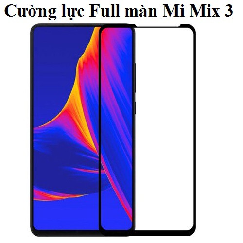 Combo 5 kính cường lực Full màn, 2 dán lưng PPF, 1 ốp lưng silicon Xiaomi Mi mix 3