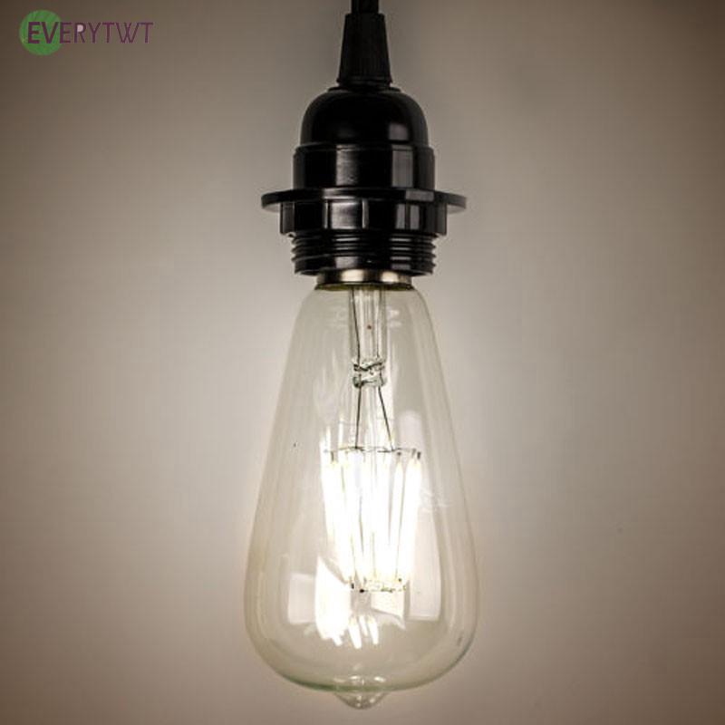 Bóng đèn LED dây tóc 2W/4W/6W/8W Edison ST64 E27 trang trí phong cách vintage