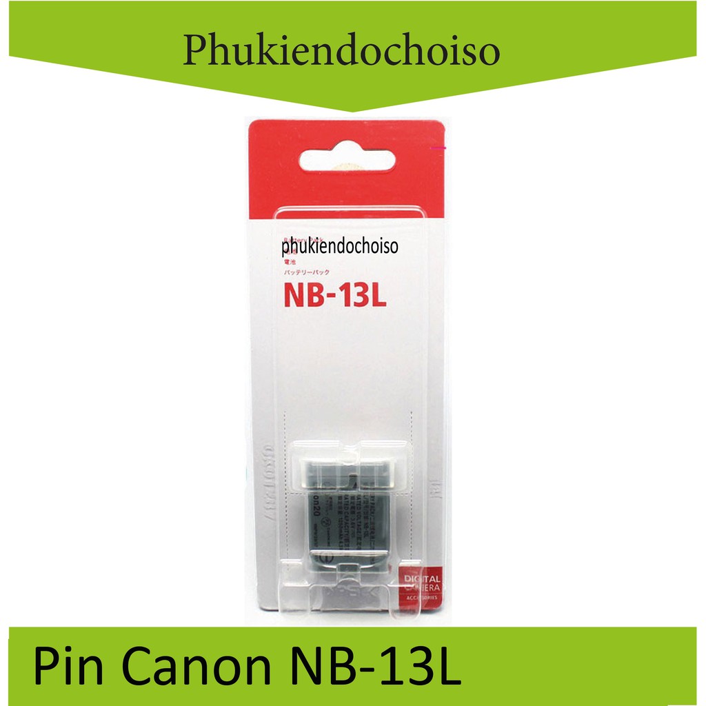 Bộ sản phẩm thay thế 1 pin 1 sạc máy ảnh Canon NB-13L