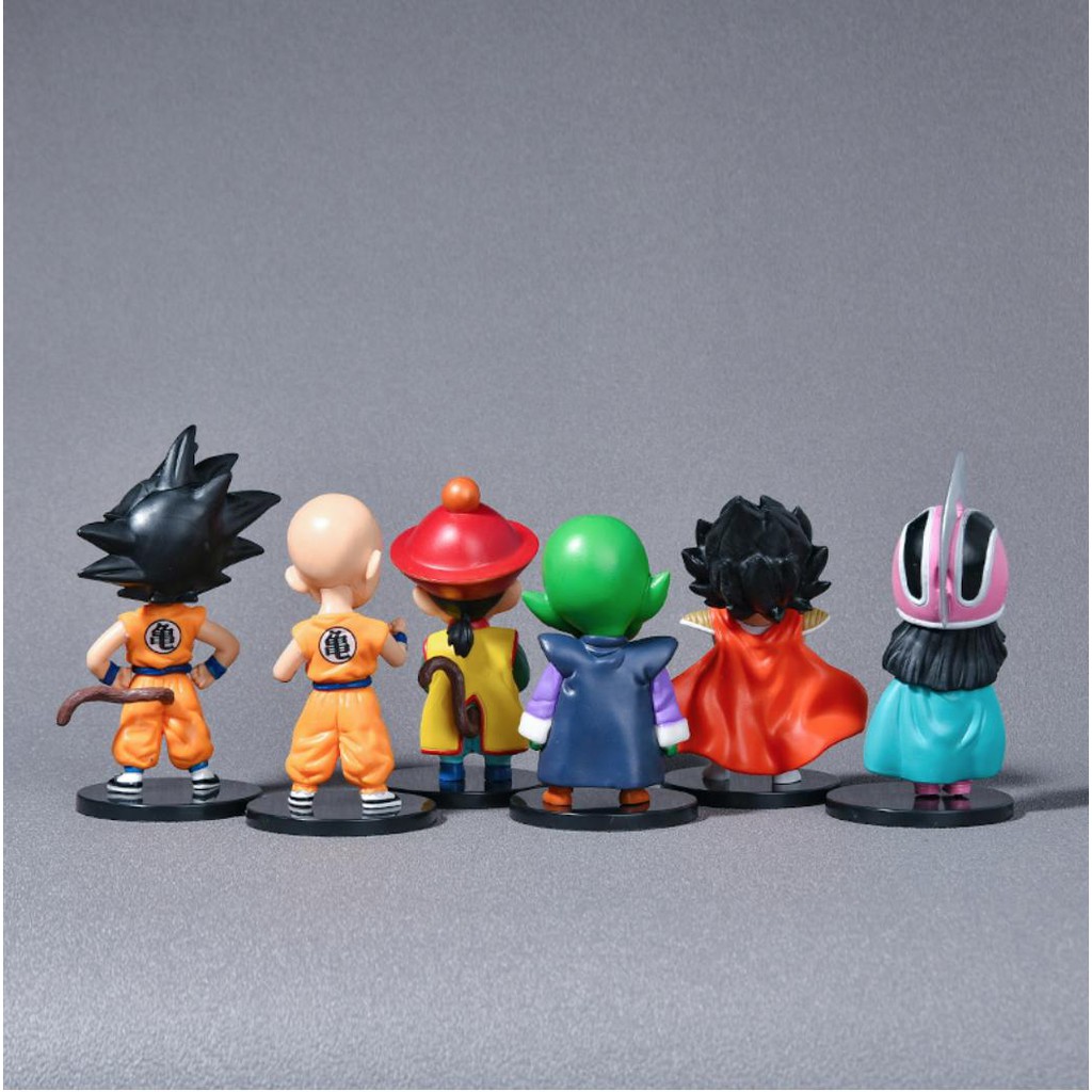 (Sẵn VN) Bộ 6 mô hình nhân vật 7 viên ngọc rồng Songoku - Dragon Ball - Chiều cao 12 cm- Son goku