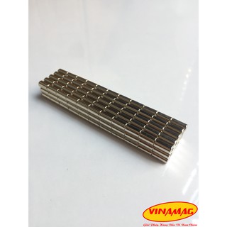 Bộ 50 Viên 5x10mm nam châm trắng đất hiếm lực từ cực mạnh, nam châm trò chơi