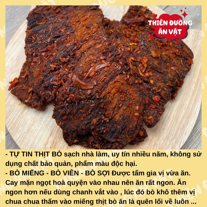 Khô bò miếng nhà làm mềm cay vừa ăn món ăn truyền thống Đà Nẵng | BigBuy360 - bigbuy360.vn