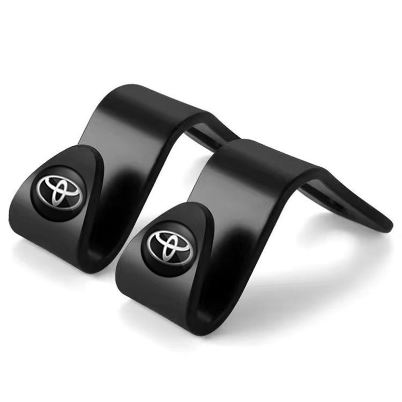 Móc Treo Đồ Gắn Sau Ghế Xe Hơi In Logo Dạ Quang Đa Năng Cho Toyota Hilux Land Cruiser Yaris Camry Vios Fortuner Corolla 4runner