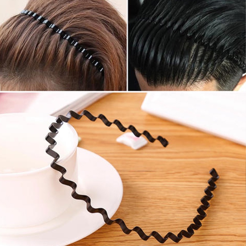 Băng Đô Kim Loại Gợn Sóng Thời Trang