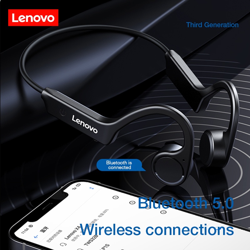 [Mã ELBMO2 giảm 12% đơn 500K] Tai nghe Bluetooth LENOVO X4 truyền âm qua xương chống thấm nước chất lượng cao