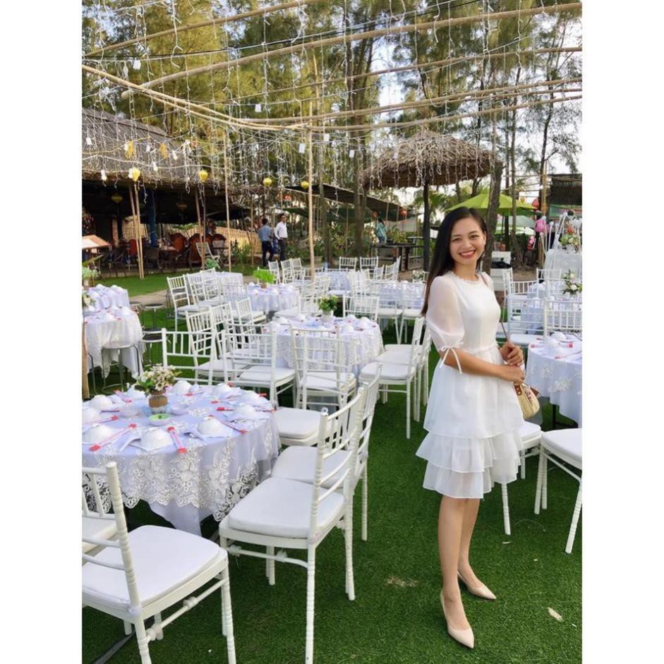 Đầm trắng babydoll bánh bèo dạo phố cực hot [KÈM ẢNH THẬT] | BigBuy360 - bigbuy360.vn