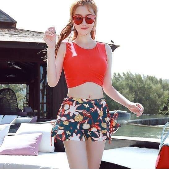 (HÀNG SẴN) BIKINI HOA SET 3 ( ÁO- QUẦN- VÁY) | BigBuy360 - bigbuy360.vn
