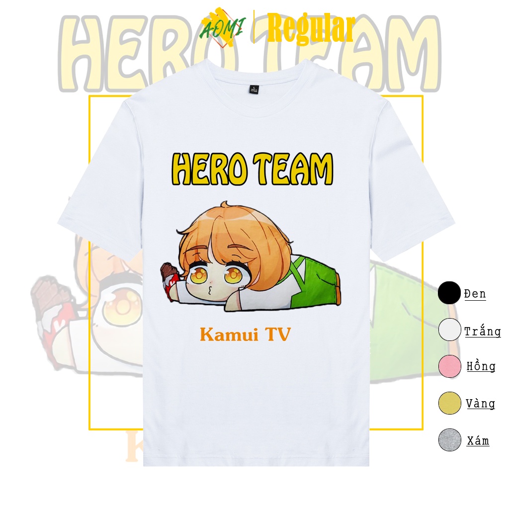 ÁO THUN UNISEX KAMUI TV HERO TEAM PHÔNG NAM NỮ GIA ĐÌNH CẶP ĐÔI CÓ SIZE TRẺ EM AOMIVN