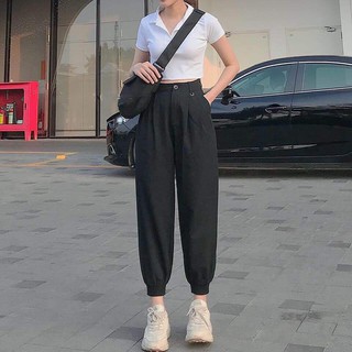 Quần jogger đũi