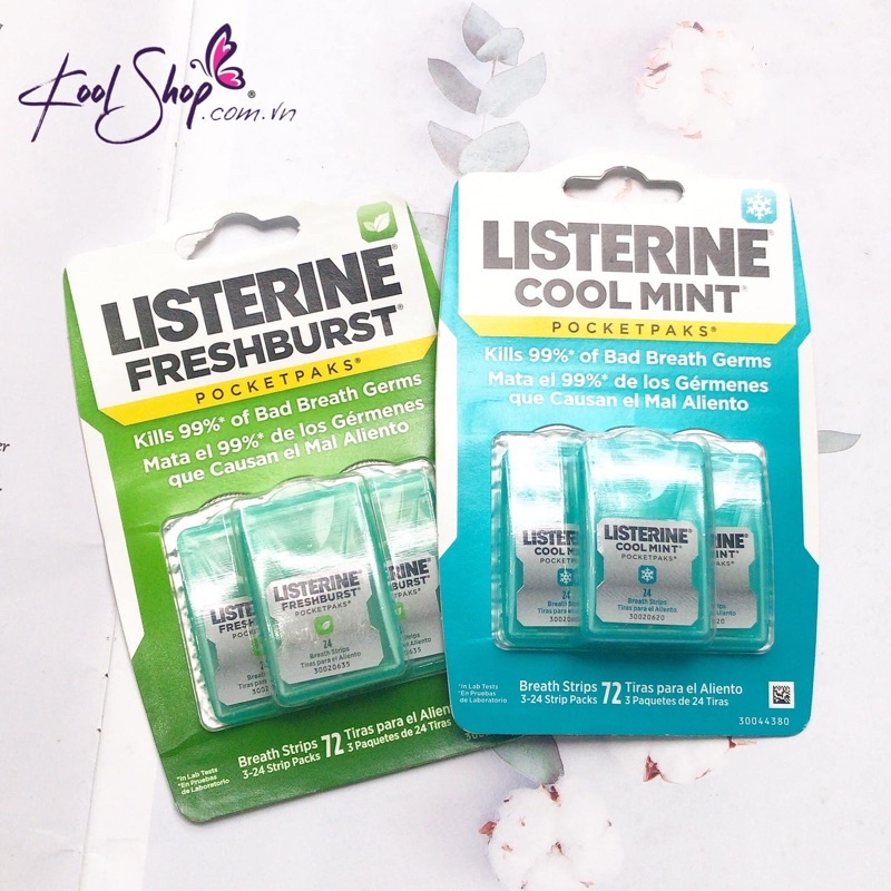 🍃Miếng ngậm thơm miệng Listerine 🍃