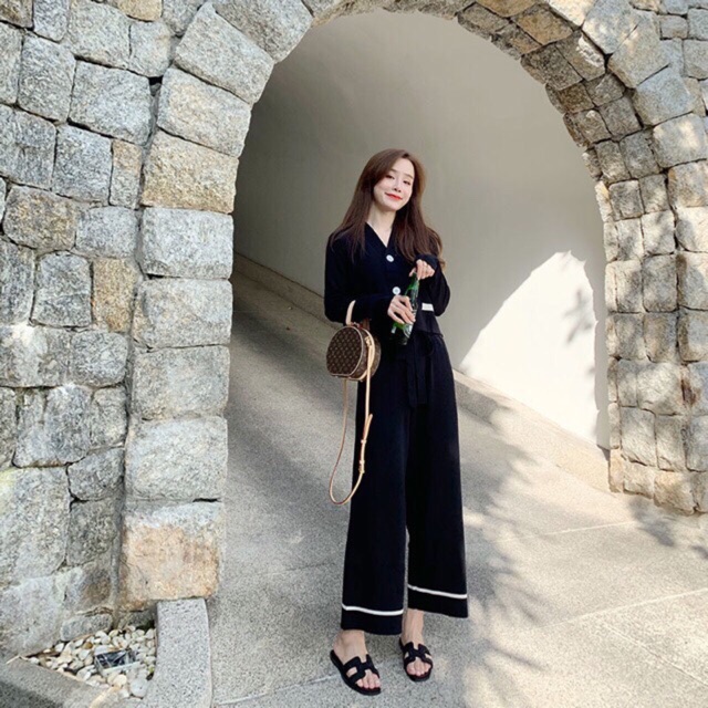 [Mã WASTCOOL giảm 15% tối đa 50K đơn 99K] (Sẵn trắng S/L) Set len tăm dệt kim Quảng Châu sang chảnh ( có ảnh thật) | BigBuy360 - bigbuy360.vn