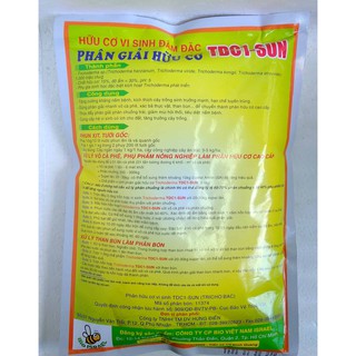 Hữu cơ vi sinh phân giải hữu cơ trechoderma 1kg