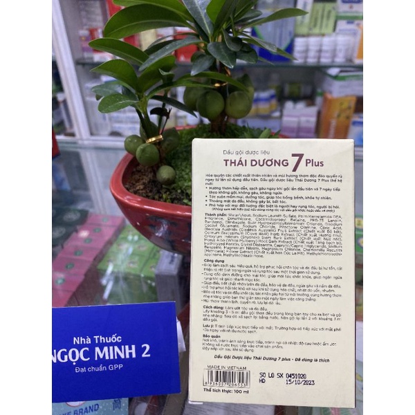 ✅ [Chính Hãng] Dầu Gội Dược Liệu Thái Dương 7 Plus