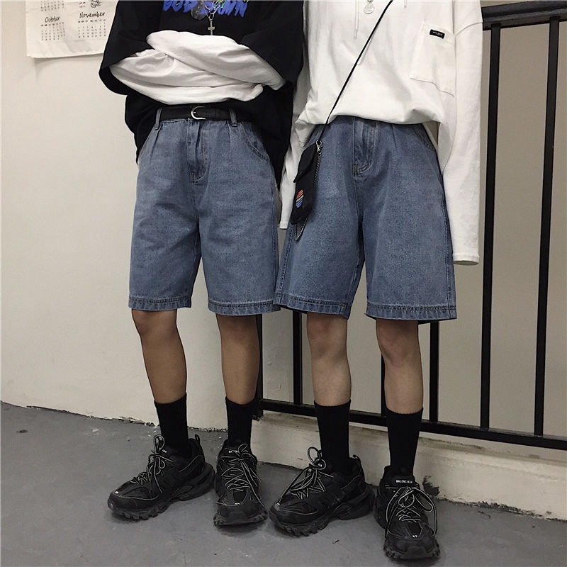 Quần Short Denim Dáng Rộng Thời Trang Mùa Hè Năng Động