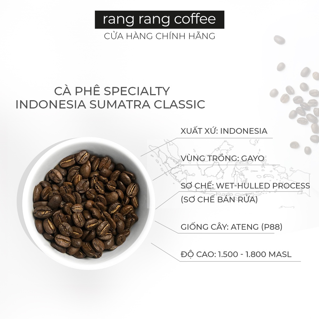 Cà Phê Định Kỳ 3 Gói Specialty Indonesia Ateng Rang Rang Coffee 250g