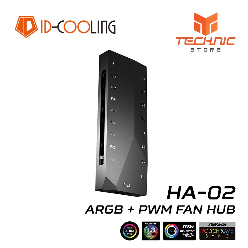 Fan HUB ID-Cooling ARGB HA-02