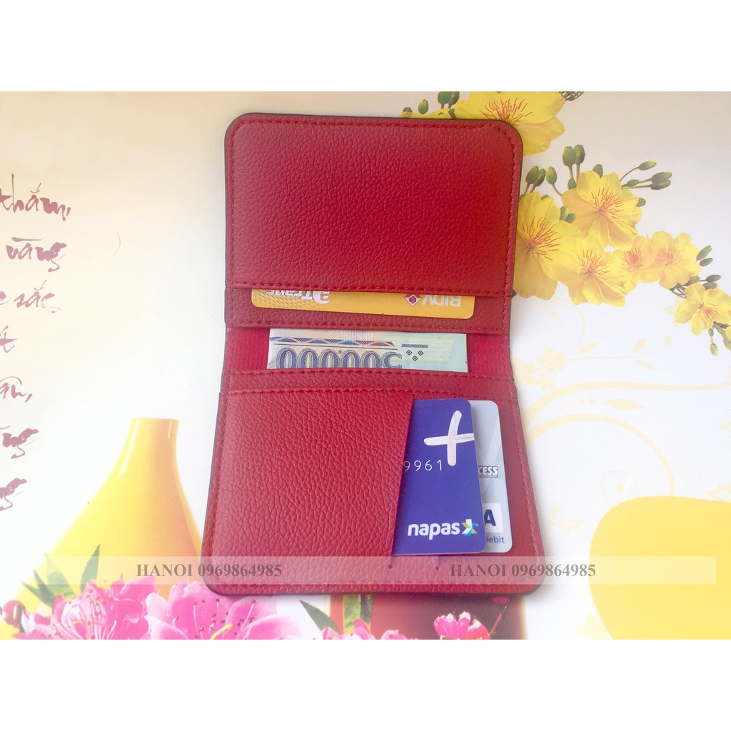 [Rẻ Đẹp] Ví da Mini nam nữ đều dùng được. Đựng thẻ ngân hàng, card visit, tiền.. nhỏ gọn, thời trang | BigBuy360 - bigbuy360.vn