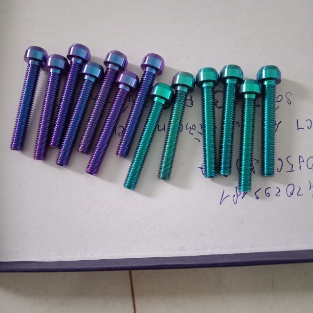 (GR5 XỊN  LOẠI 1) ốc  titanium gr5 6li4 phân