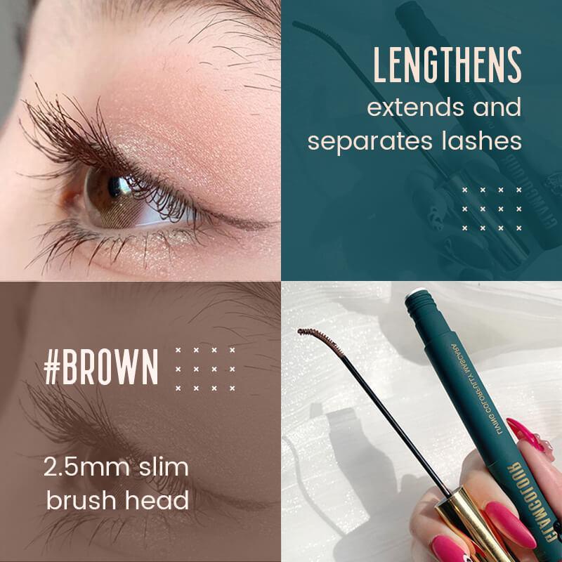 Mascara 3D Đầu Cọ Siêu Mịn Chống Thấm Nước Không Nhòe Chuốt Dài Và Cong Mi Tự Nhiên