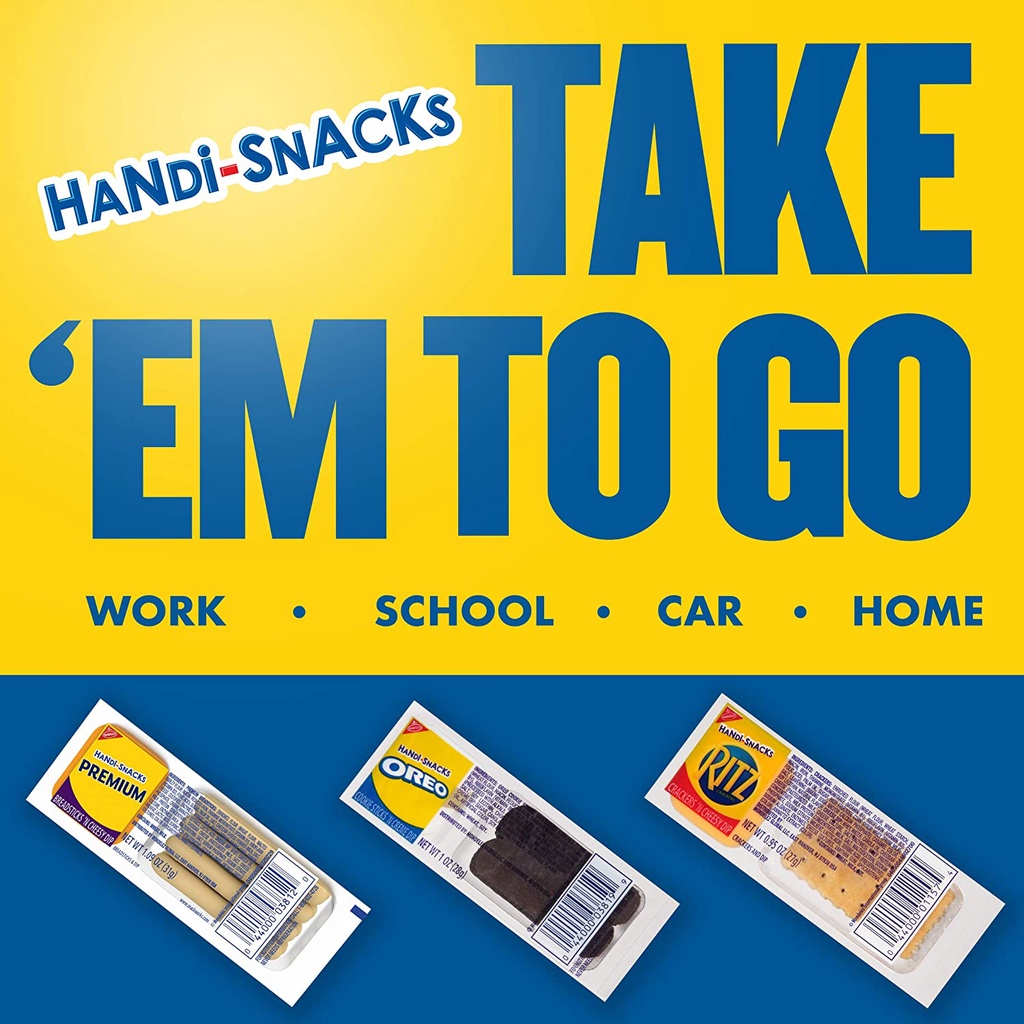 Bánh que chấm kem, sốt phô mai hàng nhập Mỹ gói 27-31g Oreo/ Rtiz/ Premium - Handi Snacks