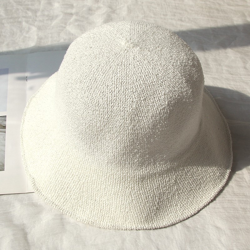 Nón Tai Bèo Vải Cotton Lanh Màu Sắc Đơn Giản Gấp Gọn Tiện Dụng Thời Trang Phong Cách Hàn Quốc Cho Nữ